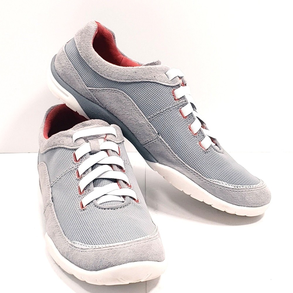 Clarks Womens 13291 Langton Easy Slip-On Breathable Mesh Size 8 Sneaker Shoes